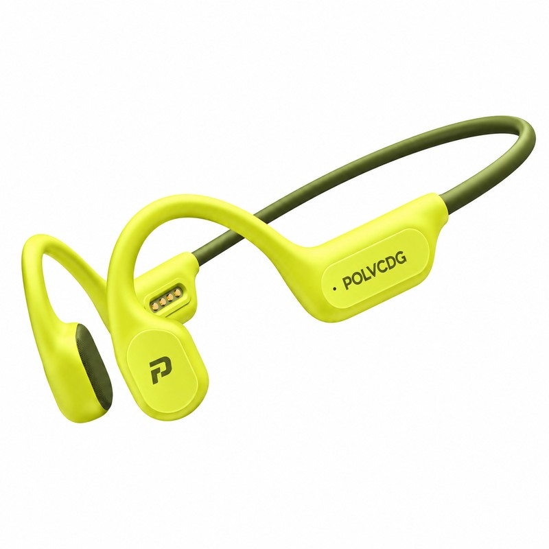 32GB Bone Conduction Headphones – IPX8 Waterproof Open-Ear Wireless Earphones