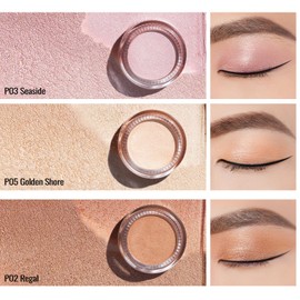 Oulac Cream Eyeshadow also for Highlighter Large Capacity Highly Pigmented Eye Shadow Waterproof &Long Lasting with Moisturizing Formula, Shimmer Glitter Eye Makeup Set 3