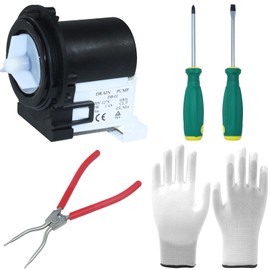 POSEAGLE 4681EA2001T Washer Drain Pump Motor with 383EER4001A Washing Machine Outer Tub Spring Expansion Tool and Assembly Tool Kit Replaces 4681EA1007G 4681EA1007D