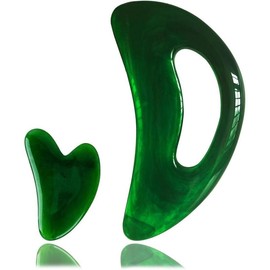 Large  Gua Sha Tool - Resin Guasha Tool for , , Back, s,  Sculpting Tools for Eliminate Cellulite and Promote Lymph Circulation - Color: green