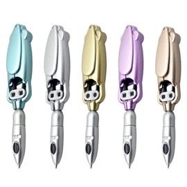 Operitacx Novelty Transforming Pen, 5pcs Transforming Cool Robotic Ballpoint Pen Click Bounce Decopression Ballpoint Pen for School Office Birthday Party