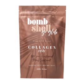 BOMBSHELL Go Glow | Beauty Collagen Peptide Powder for Women (Type I & III), Unflavored, Hair Skin & Nails Supplement, 8.8oz
