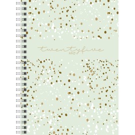 rido/idé Book calendar model Timing 1 (2025) "Confetti", 2 pages = 1 week, A5, 160 pages, PP cover, mint