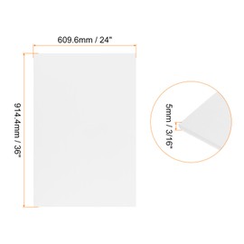 Rebower 12 PCS White Foam Board 24x36 Inch, Foam Boards 3/16 Inch Thick Foam Poster Board, [for Presentation Projects, Art Crafts, Poster Making]