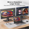 FLAT USB-C Cable to 8k/4k Adapter Compatible with NUU X7/X7