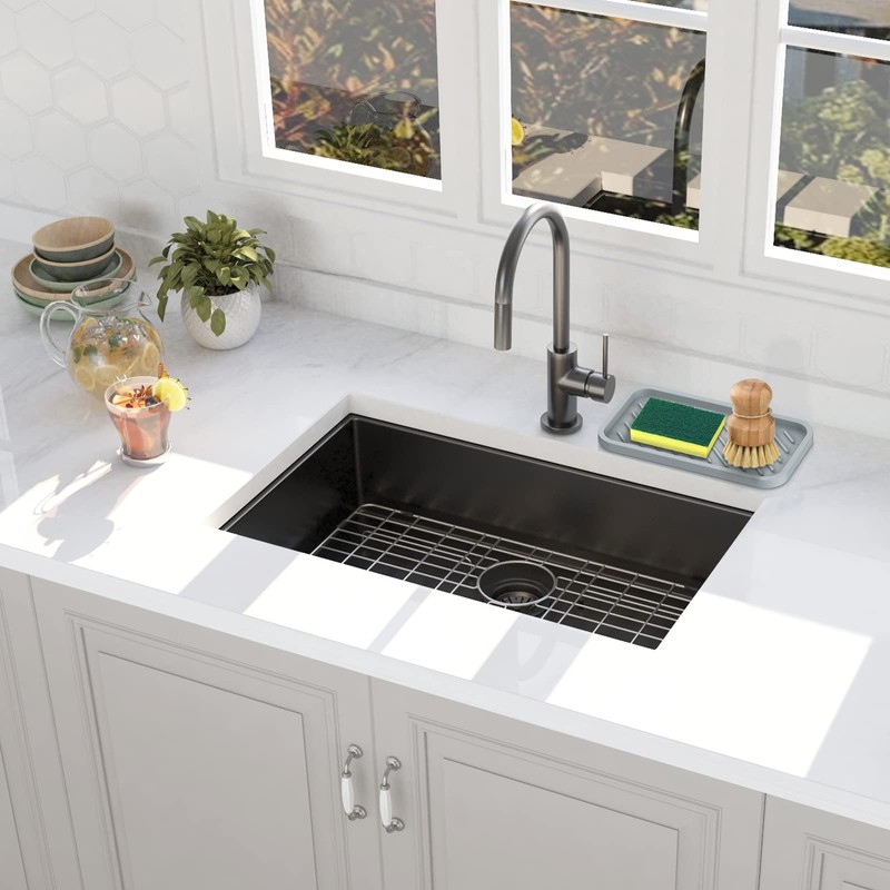 EG-SIPRO Kitchen Sink Organizer Tray,Sponge Holder for Kitchen Sink Bathroom