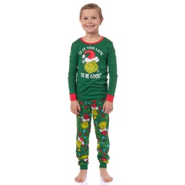 Dr. Seuss How GRINCH Stole Christmas Lights Sleep Pajama Set (Kids, 6, X-Small)