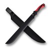 REAT Gardening Heavy Duty Machete,24" Full Tang Machete with Shaeth,Ergonomic