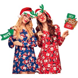 38PCS Christmas Photo Booth Props, Funny Photographic Props, Christmas Supplies, Decorative Supplies for Christmas