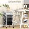 DREAMADE Rolling Cart with Storage Drawers, Utility Cart with Removable