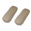 Priprilod 2pcs Leather Tan Seat Armrest Replacement Cover Compatible with