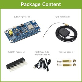 Waveshare L76K GPS HAT, Compatible with Raspberry Pi, Supports GPS, BeiDou (BDS), GLONASS, and QZSS