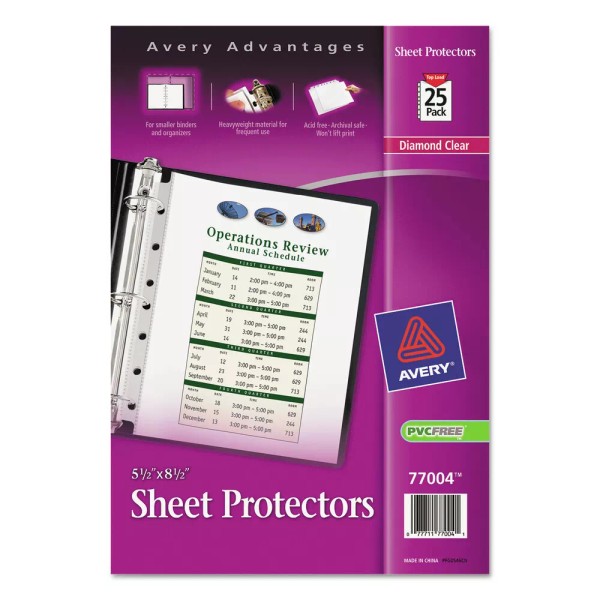 Avery 77004 8.5 in. x 5.5 in. Top Load Sheet