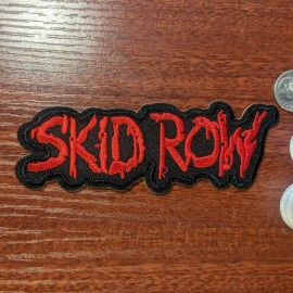 Unbranded Skid Row Patch Hard Rock Band Heavy Metal Music Embroidered Iron On 1.5x.4.25"