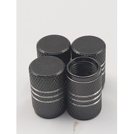 Unbranded Set of 8 Black Tire Valve Stem Caps For Car, Standard Fitting #85