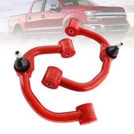 FUTAINEW Front Upper Control Arm 2-4" Lift with Ball Joint For 2004-2020 Ford F150, Red Suspension Kit Adjustable Control Arm, Replacement OEM Factory/Stock Suspension Arms