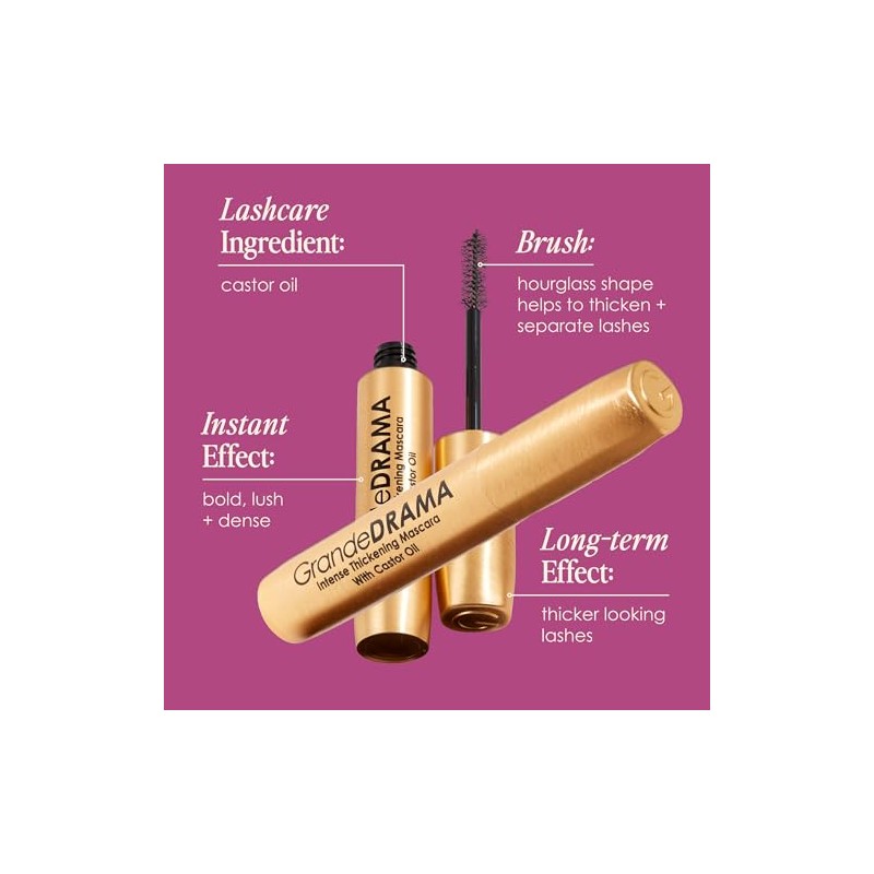 GrandeDRAMA Intense Thickening Mascara with Castor Oil
