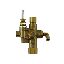 Replacement For Quincy 112711, 1/2" Compression Top Inlet X 1/2" FNPT Outlet, Combo Unloader Pilot Check Valve, Comes with Push Fitting Installed on Side, 110-125 PSI