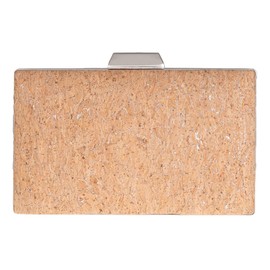 Cork Box Clutch, Silver1