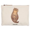 Mr. & Mrs. Panda Otter Shell Locket Makeup Bag, White,