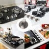LBB＆ZQQ 4Pcs Universal Gas Stove Knobs - 8mm Metal Hob