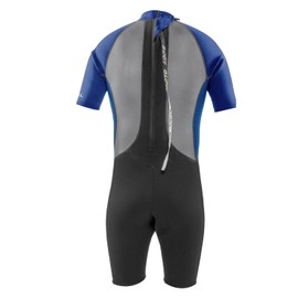 Body Glove Pro3 Men Shorty Spring Wetsuit 2.2mm Back Zip Quadra Flex 4 Way Stretch Thermal Lightweight Performance for Surfing, Bodyboarding, Swimming, Snorkeling, and Scuba Diving (XL, Navy)