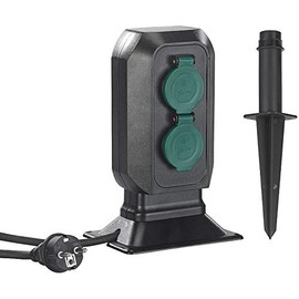 Royal Gardineer IP44 Splashproof 4-Way Garden Socket Column