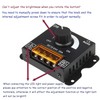 SUPERNIGHT LED Light Strip Dimmer, DC12V-24V 30A PWM Dimming Controller
