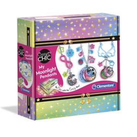 Clementoni - Crazy Chic-My Moonlight Pendants Creative Game, Multi-Colour, 18584, One Size