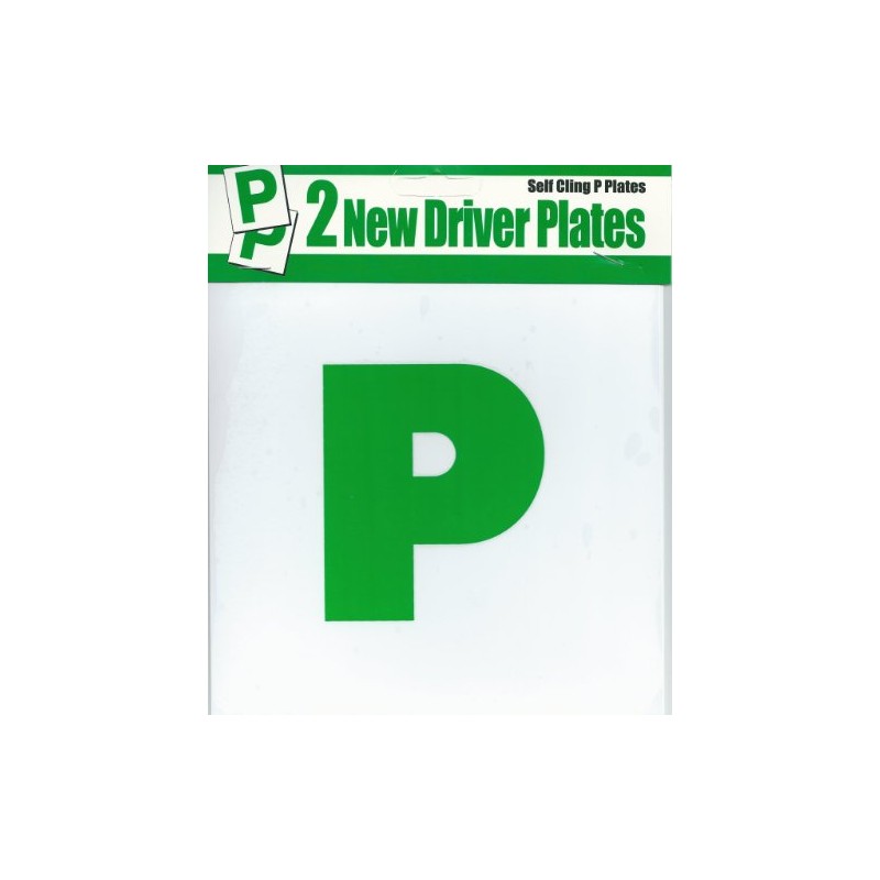 Self Cling P Plates 2 New Driver Plates