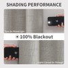 Joydeco Joydeco Blackout Curtains 84 Inches Long 2 Panels Burg,