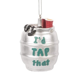 Midwest-CBK "I'd Tap That" Beer Keg Ornament