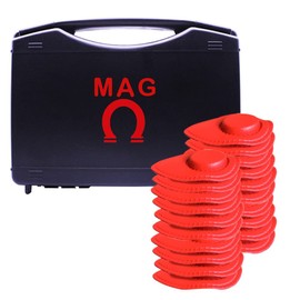 Kit 20 Magnets // 25x6mm // 1800 gauss // Biomagnetism // MAG // Red