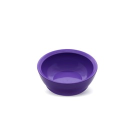 CaliBowl Non-Spill Plastic Bowl Set - 12oz Reusable Kitchen Bowls with Concave Inner Lip and Non-Slip Base - For Serving, Snacking, Dips and Side Dishes - Set of 4 - Sunset Purple