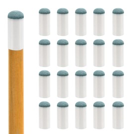 WeddHuis Pack of 20 Replacement Billiard Cue Heads, Billiard Cue Cap, Pool Cue Accessories Rod Billiard Cap (13 mm)