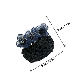 NOLITOY 2 Pcs Women Ballet Hair Net Bun Cover Sheer Mesh with Flower Hair Buns Net Hair Organizer Chignon Cover Lightweight Hair Accessories
