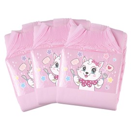 CutiePlusU Adult Diaper 3 Pieces, Adult Diapers Sample, Maximum Overnight Absorbency- Kitten (Large 37"-47")