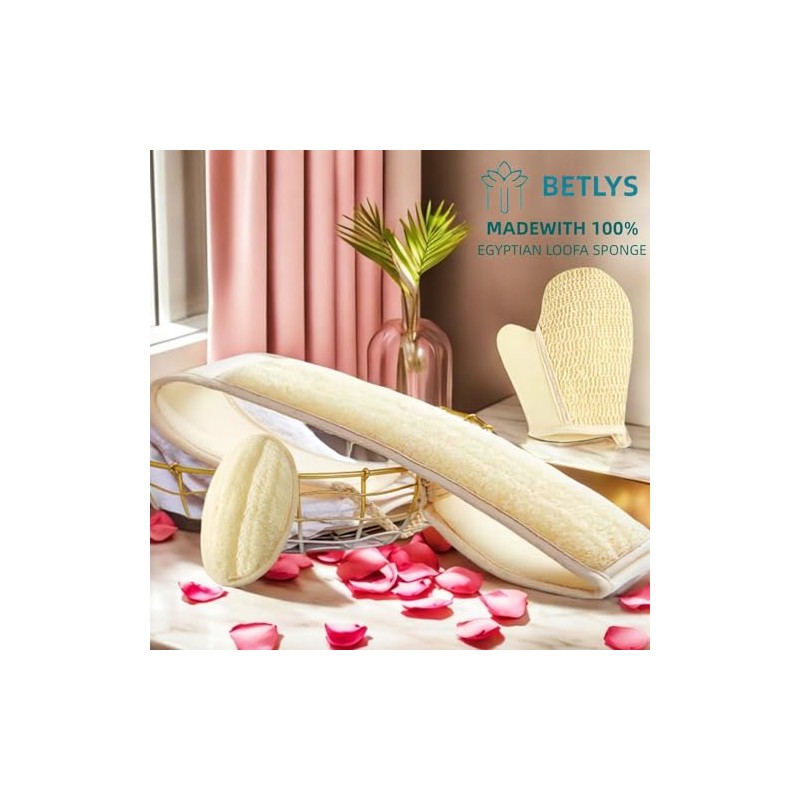 Juego Esponjas Exfoliantes Corporales Lufa Natural Almohadillas Guante Exfoliante Limpieza