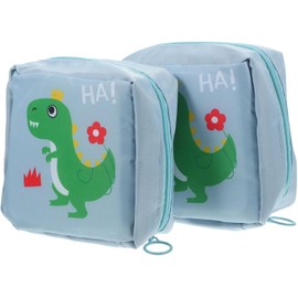 Nylon Bolsa Piezas Portátil de Compresas 2 Higiénicas para Mujeres Compacta y Ligera, para Viaje y Compras, Estilo Mini Cosmético, Práctica para Guardar Artículos Personales