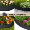 40ft Landscape Garden Edging 7.5 Inch Tall, Dark Gray