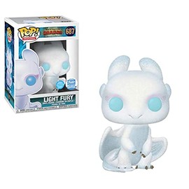 Funko POP! Movies How to Train Your Dragon The Hidden World #687 Light Fury Glitter Exclusive Vinyl Figure