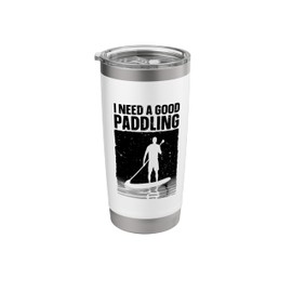 Paddleboard Art For Men Women Stand Up SUP Paddle Boarding Stainless Steel Insulated Tumbler