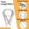 11PCS Circular Knitting Needles Set, 80CM Stainless Steel Yarn Knitting