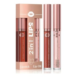 Duo Labial Mate Gloss Larga Duración Alta Pigmentación F                                                                                              