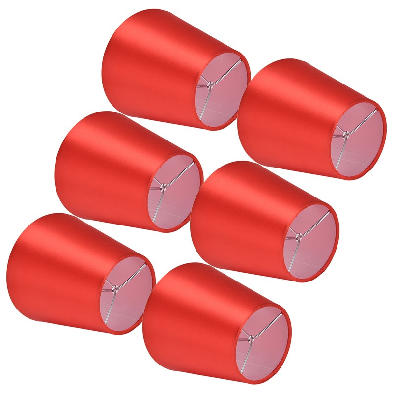 6PCS E14 Lamp Shade Fabric Lampshade Table Lamp Ceiling Lamp