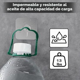 25 Pack Ganchos para Cuadros Sin Clavos, Ganchos de Pared Adhesivos de Alta Resistencia de 13 libras para Colgar (16 mm), Ganchos Reutilizables 2 en 1