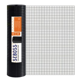 SEBOSS Hardware Cloth - 1/4 Inch Wire Mesh Roll, 36"x100', 23 Gauge, Ideal for Chicken Wire Fence, Garden Fencing, Chicken Wire Mesh, Wire Cloth, and Outdoor Wire Fencing Solutions (B1436100)