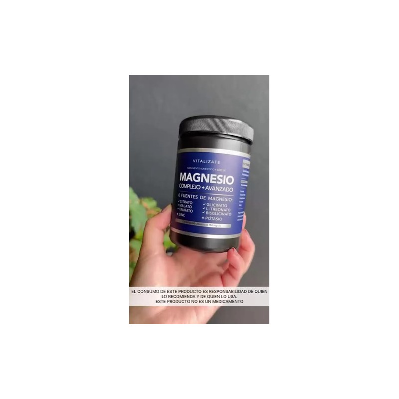 Magnesio Complex Vitalizate Bisglicinato Citrato 60 Cápsulas