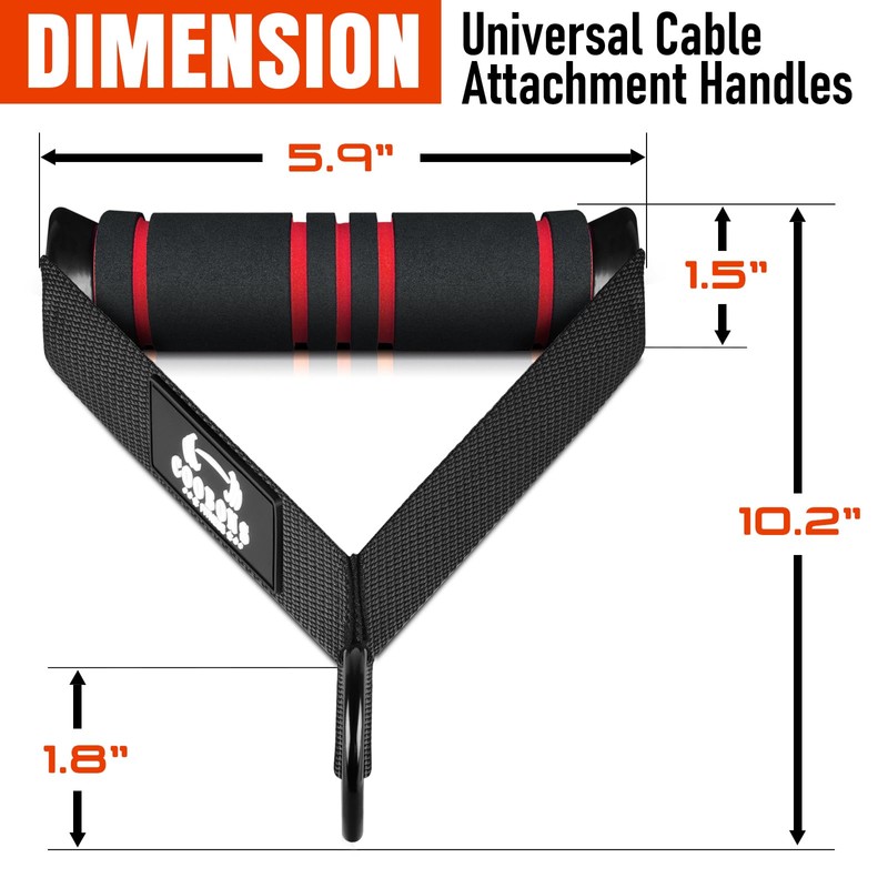Heavy Duty Exercise Handles, Gym Cable Handles for Cable Machine
