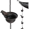 Gutter Rain Chains Rain Catcher Chain 7.8ft Mobile Birds On